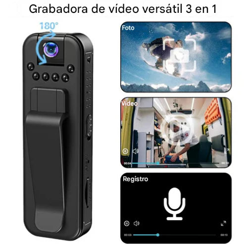 Cámara corporal inalámbrica 1080p vlog